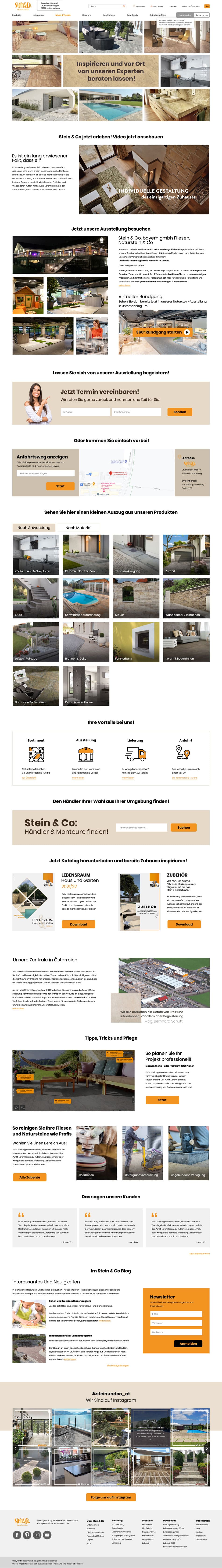 Webdesign für "Stein & Co."