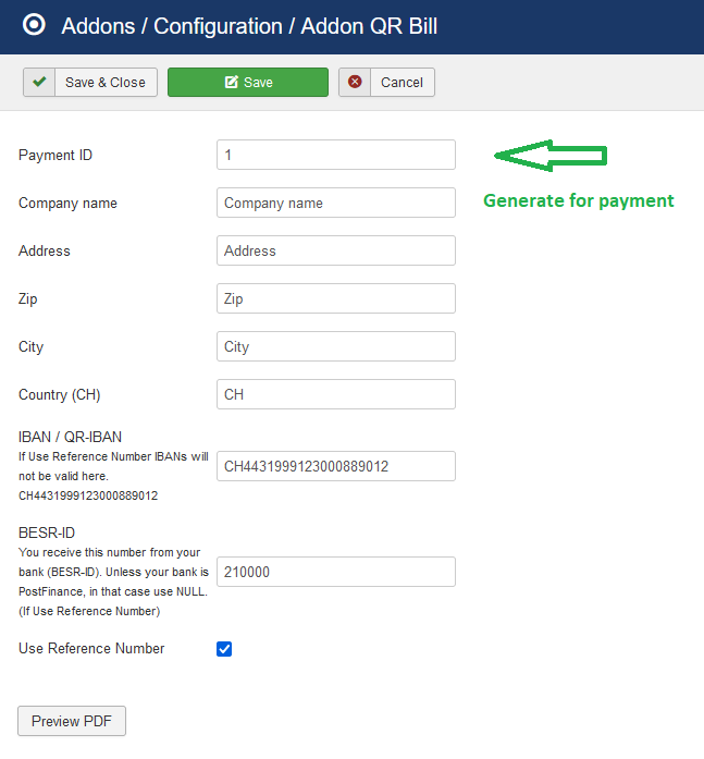 Aw: Addon QR Bill: payment reference does not match with the iban type